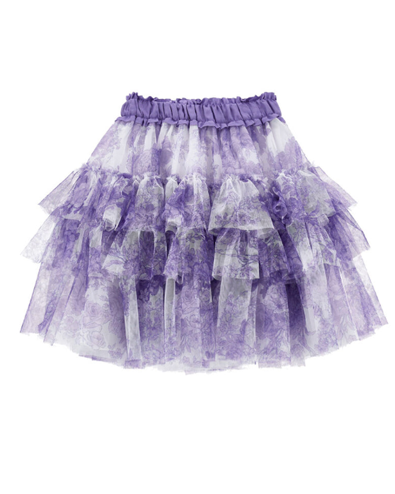 Girls Purple Tulle Skirt