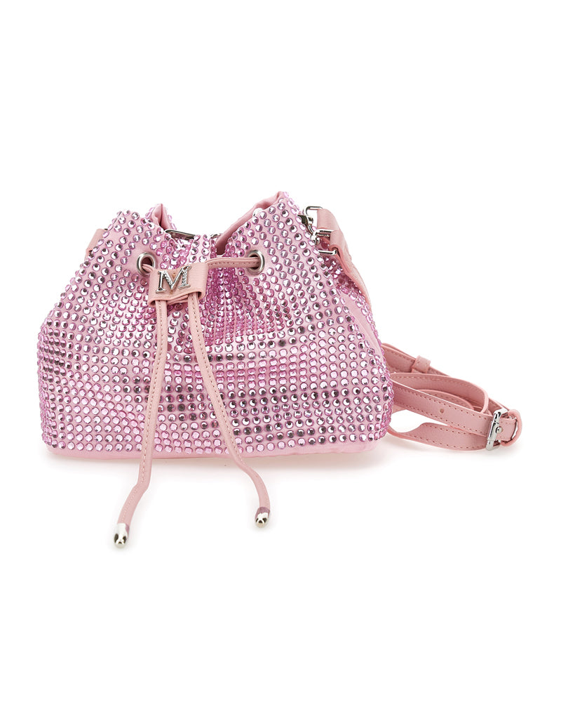 Girls Pink Diamanté Bag