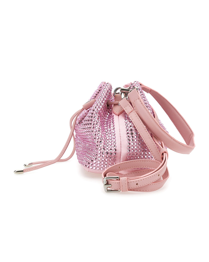 Girls Pink Diamanté Bag