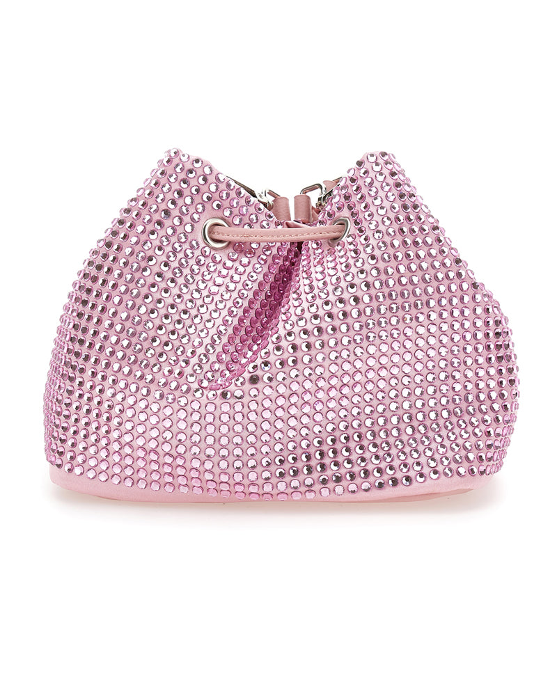 Girls Pink Diamanté Bag