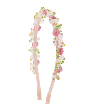 
  
    Monnalisa
  
 Girls Pink Beaded Floral Headband
