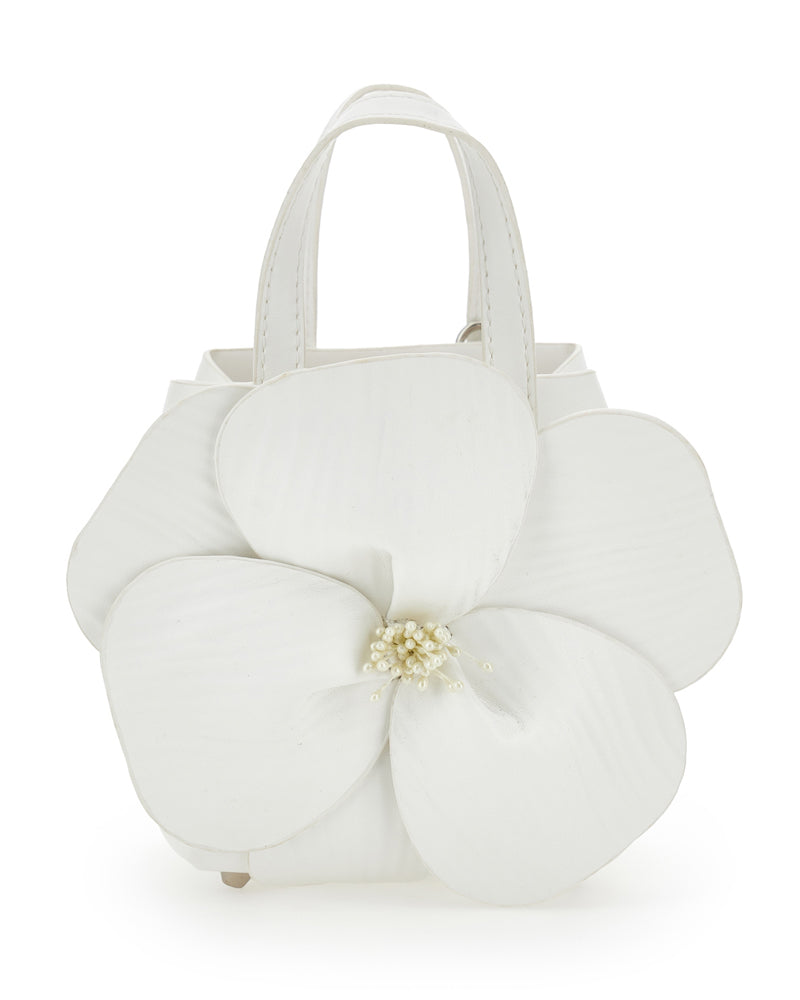 
  
    Monnalisa
  
 Girls White Flower Bag