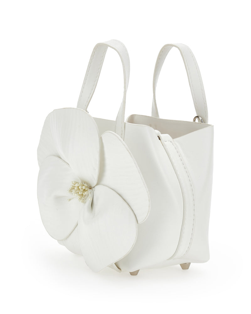 
  
    Monnalisa
  
 Girls White Flower Bag