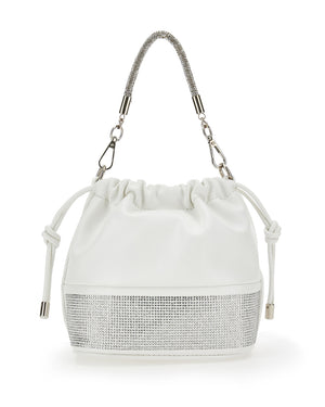 
  
    Monnalisa
  
 Girls White Rhinestone Bucket Bag