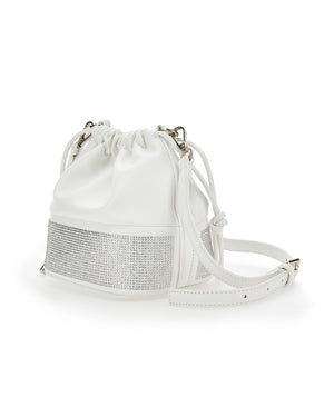 
  
    Monnalisa
  
 Girls White Rhinestone Bucket Bag