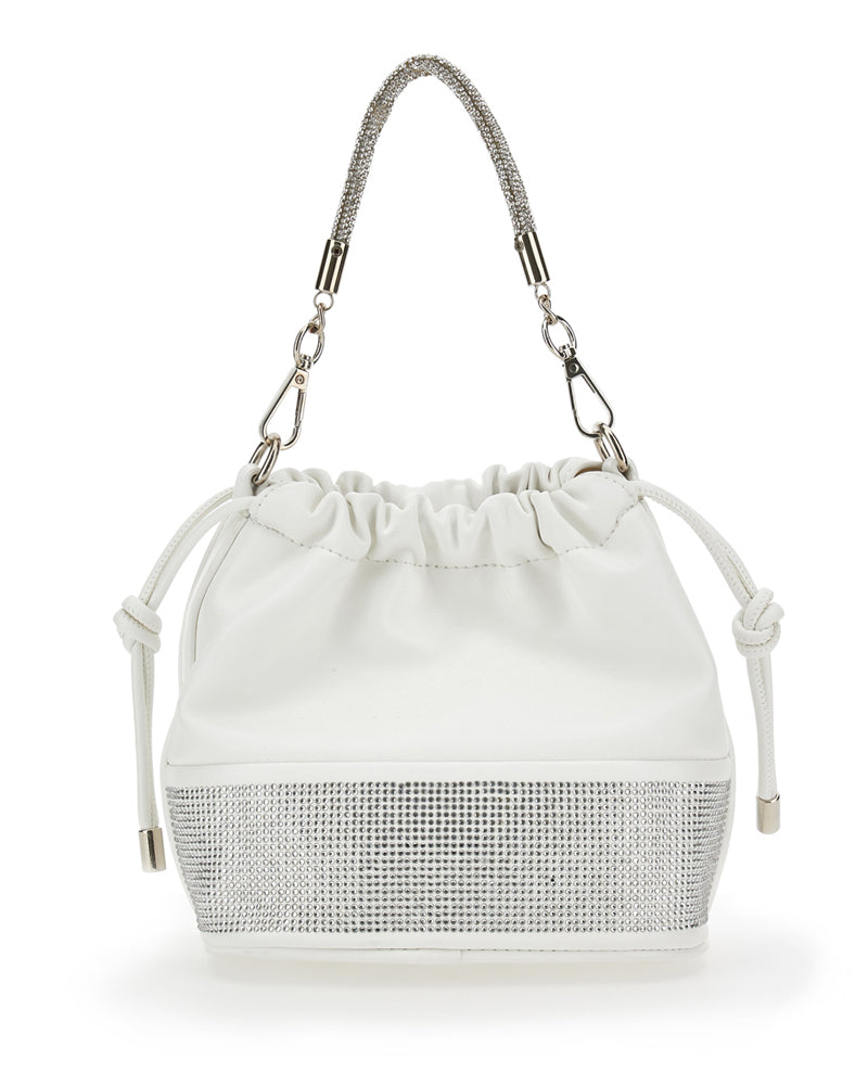 
  
    Monnalisa
  
 Girls White Rhinestone Bucket Bag