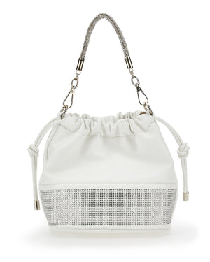 
  
    Monnalisa
  
 Girls White Rhinestone Bucket Bag