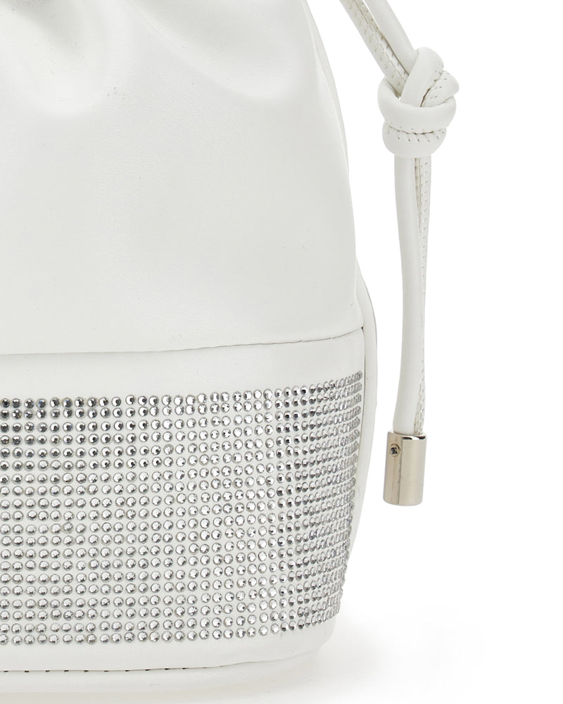 
  
    Monnalisa
  
 Girls White Rhinestone Bucket Bag