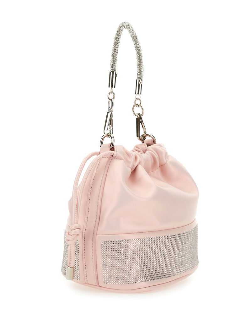 
  
    Monnalisa
  
 Girls Pink Rhinestone Bucket Bag