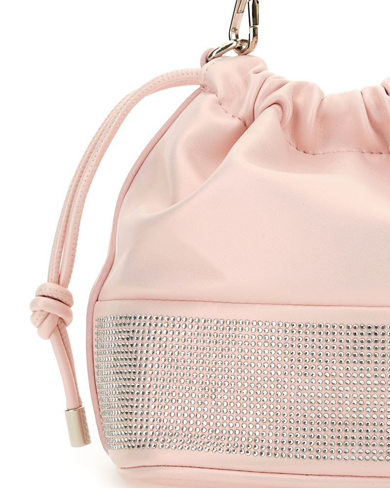 
  
    Monnalisa
  
 Girls Pink Rhinestone Bucket Bag