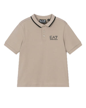 
  
    Ea7
  
    Emporio
  
    Armani
  
 Boys Beige Cotton Logo Polo