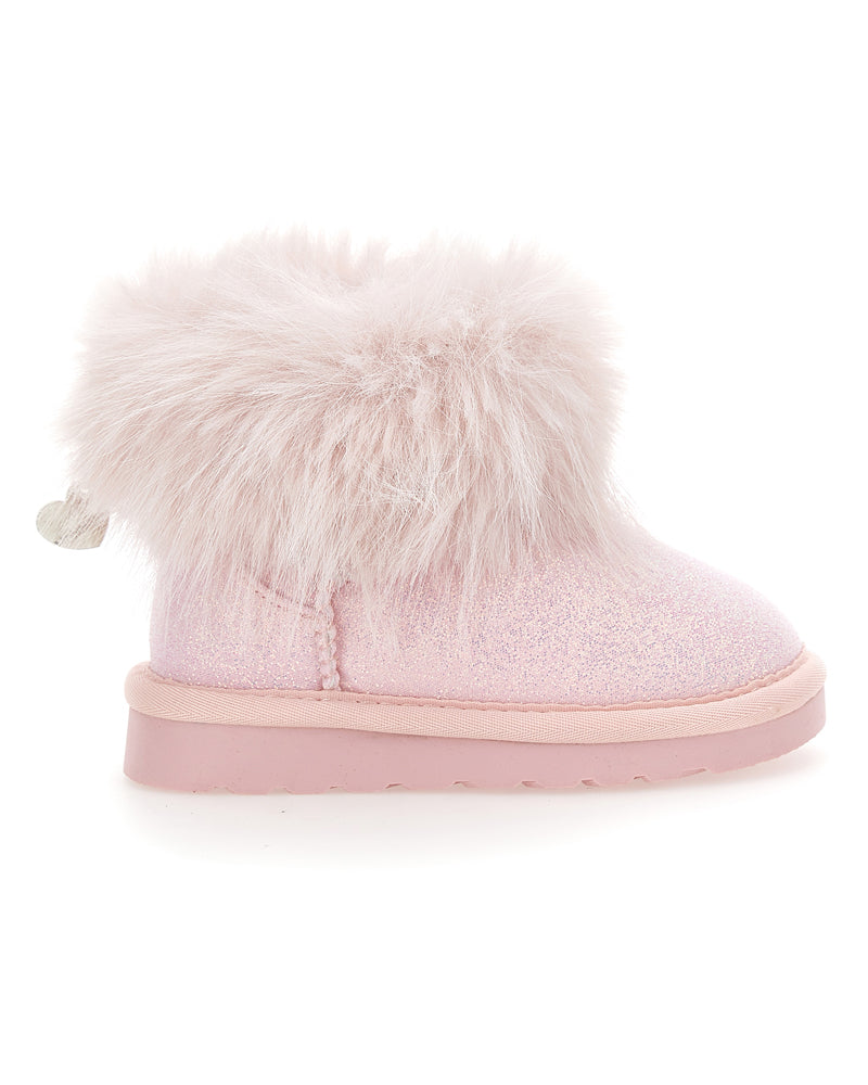 Toddler Pink Fur Boots