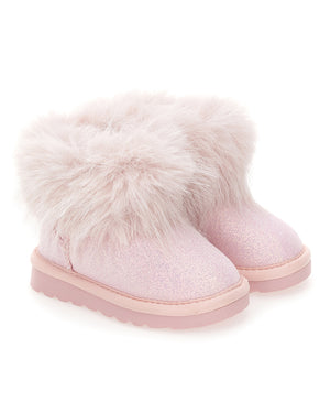 
  
    Monnalisa
  
 Toddler Pink Fur Boots