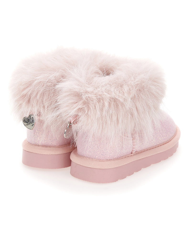 Toddler Pink Fur Boots