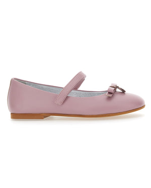 
  
    Monnalisa
  
 Girls Pink Leather Ballerina