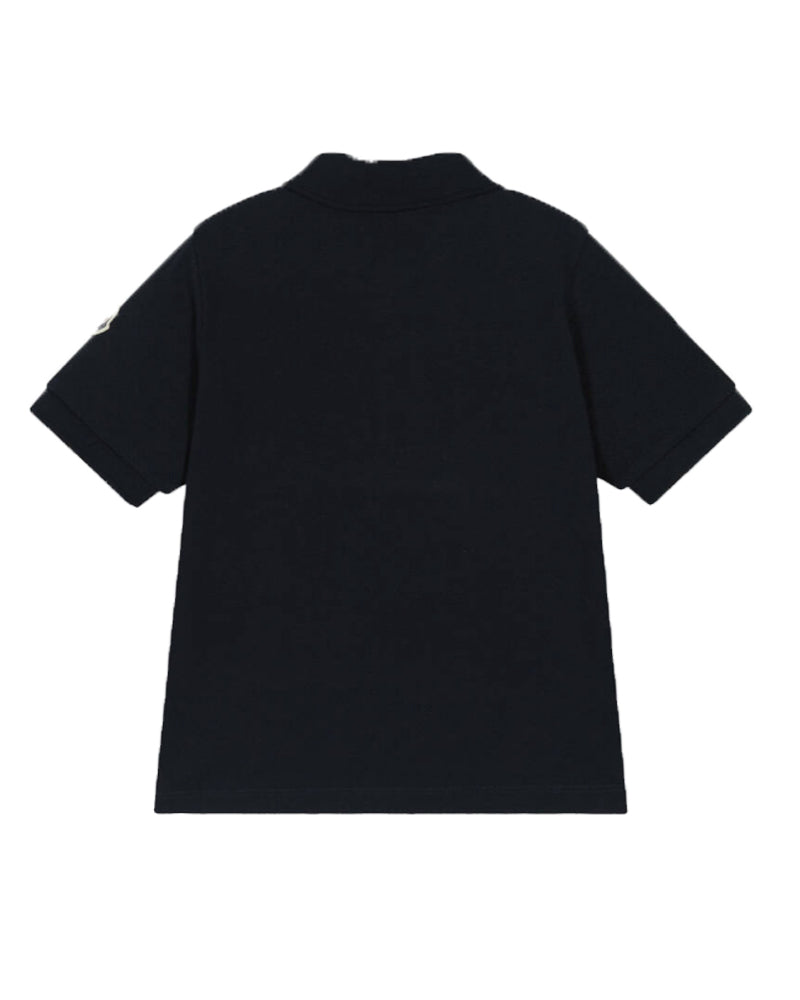 Boys Navy Cotton Polo