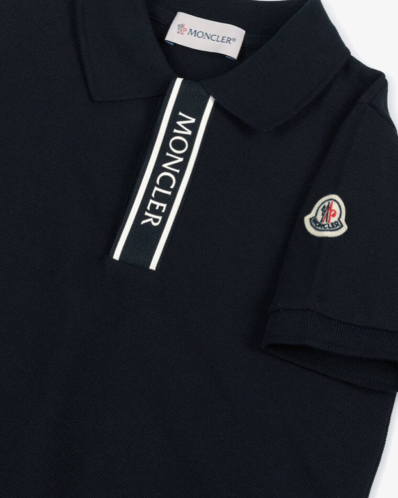 Boys Navy Cotton Polo