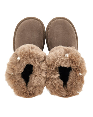 
  
    Monnalisa
  
 Girls Brown Fur Boots