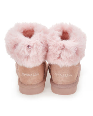 
  
    Monnalisa
  
 Girls Pink Fur Boots