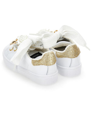 
  
    Monnalisa
  
 Girls White Charm Sneakers
