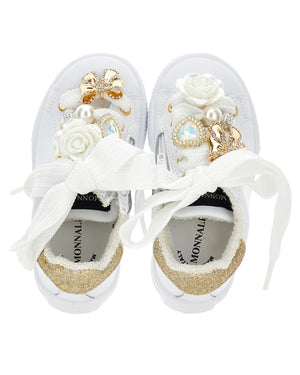
  
    Monnalisa
  
 Girls White Charm Sneakers
