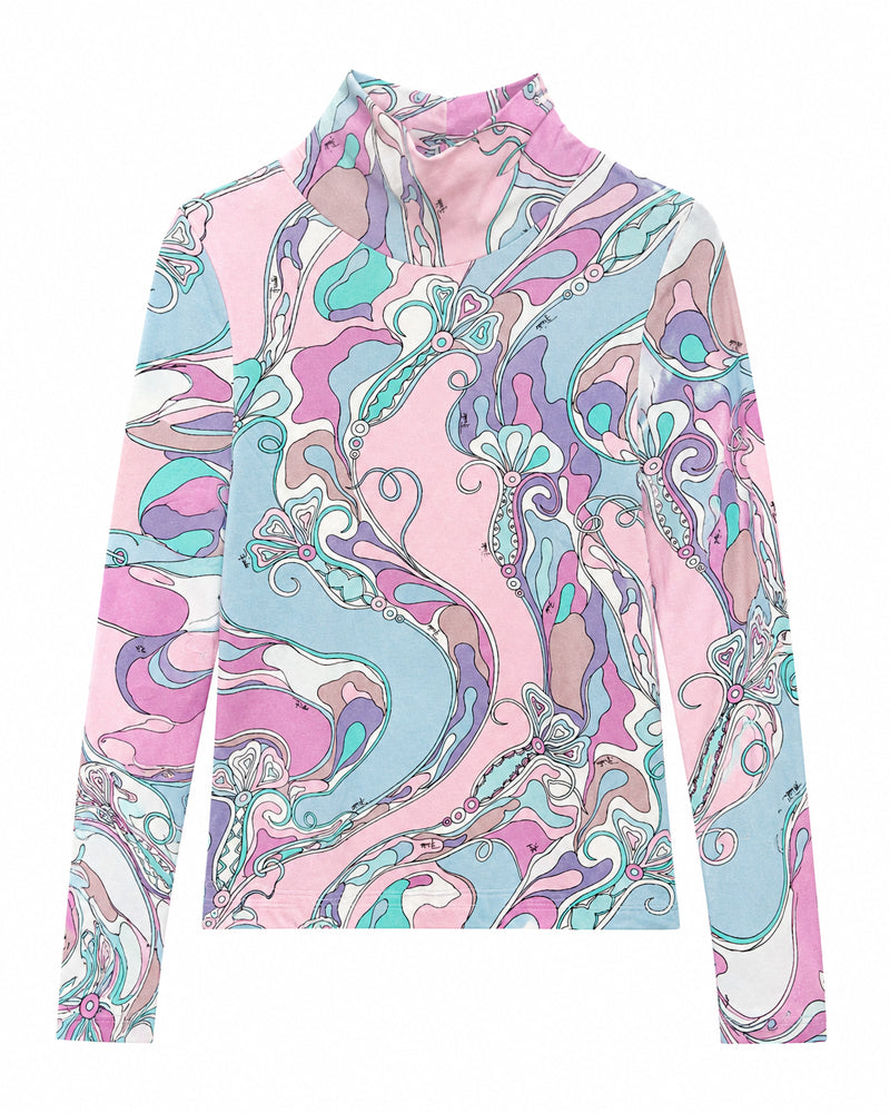 
  
    Emilio
  
    Pucci
  
 Girls Multi/Print Turtle Neck