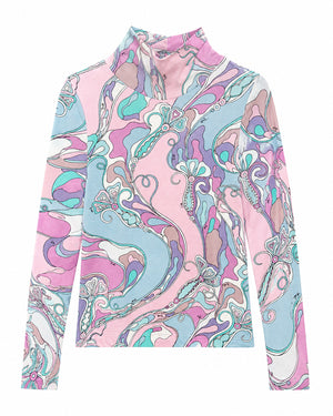 
  
    Emilio
  
    Pucci
  
 Girls Multi/Print Turtle Neck