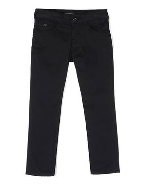 
  
    Emporio
  
    Armani
  
 Boys Navy Cotton Twill Pants