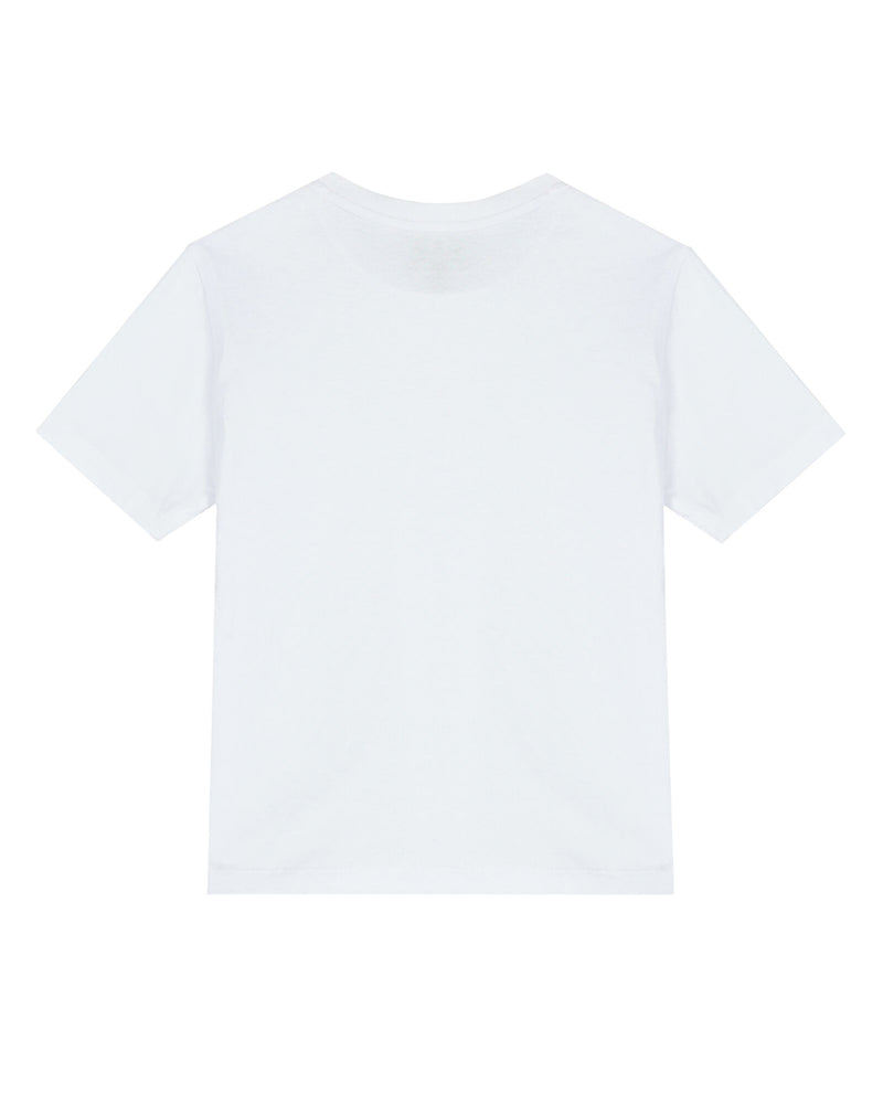 Boys White Cotton T-Shirt