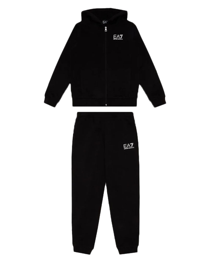 Boys Black Logo Tracksuit