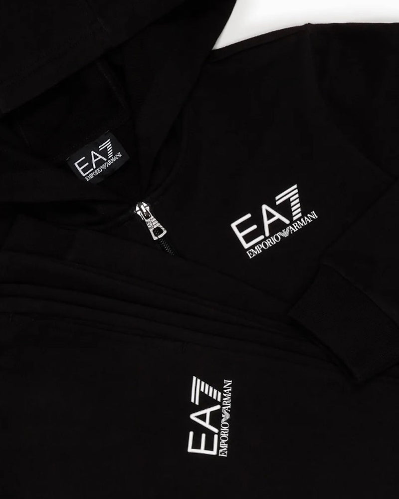 Boys Black Logo Tracksuit