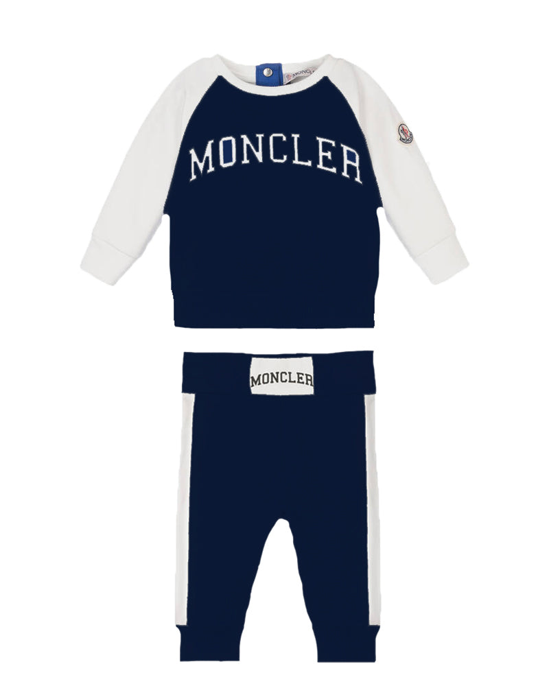 Navy moncler clearance tracksuit