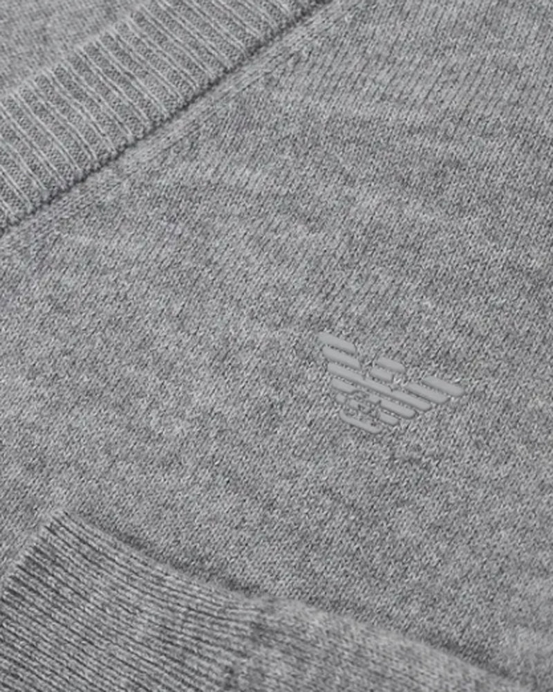Boys Grey Knit Button Down Cardigan