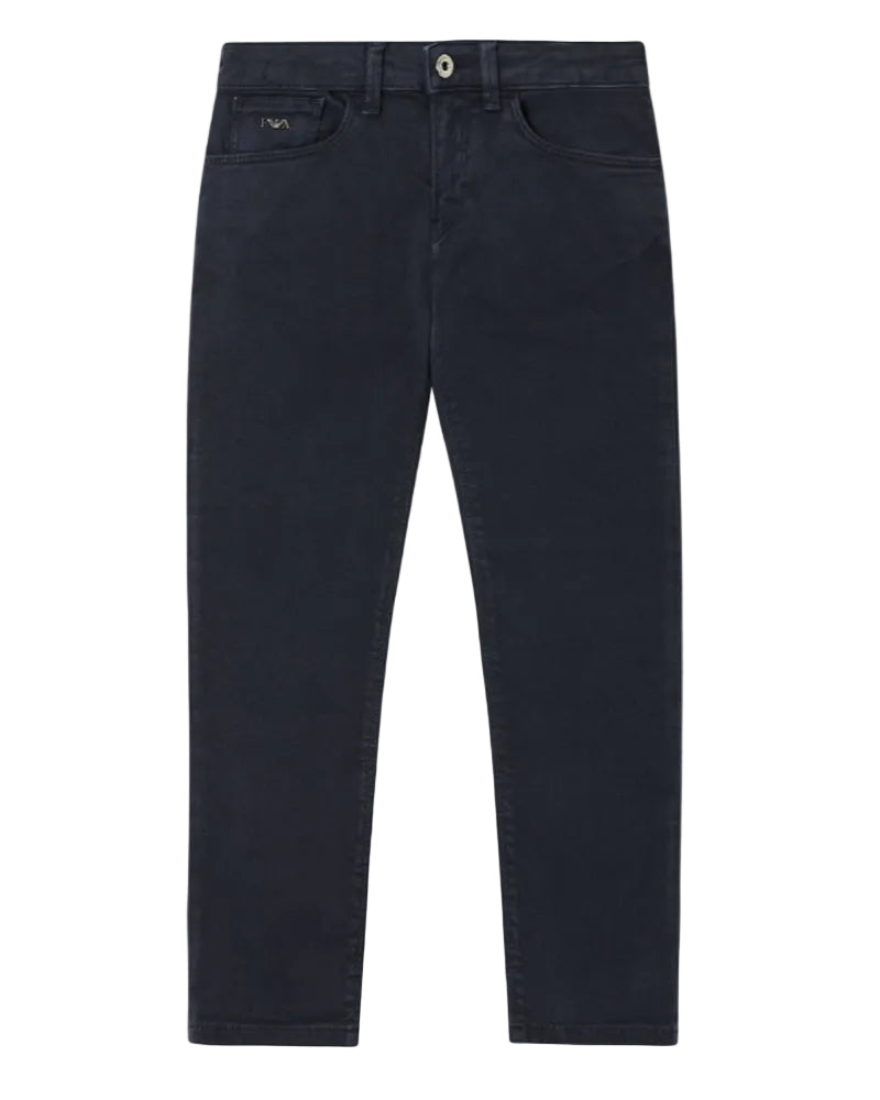 
  
    Emporio
  
    Armani
  
 Boys Navy Cotton Twill Pants
