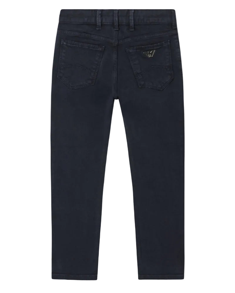 
  
    Emporio
  
    Armani
  
 Boys Navy Cotton Twill Pants