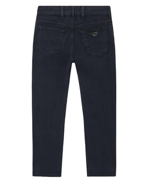 
  
    Emporio
  
    Armani
  
 Boys Navy Cotton Twill Pants