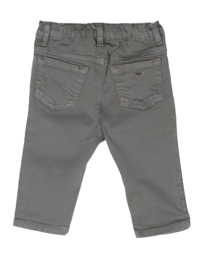 Baby Boys Grey 5 Pocket Pant