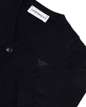 
  
    Emporio
  
    Armani
  
 Baby Boys Navy Knit Cardigan