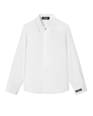 
  
    Versace
  
 Boys White Cotton Shirt