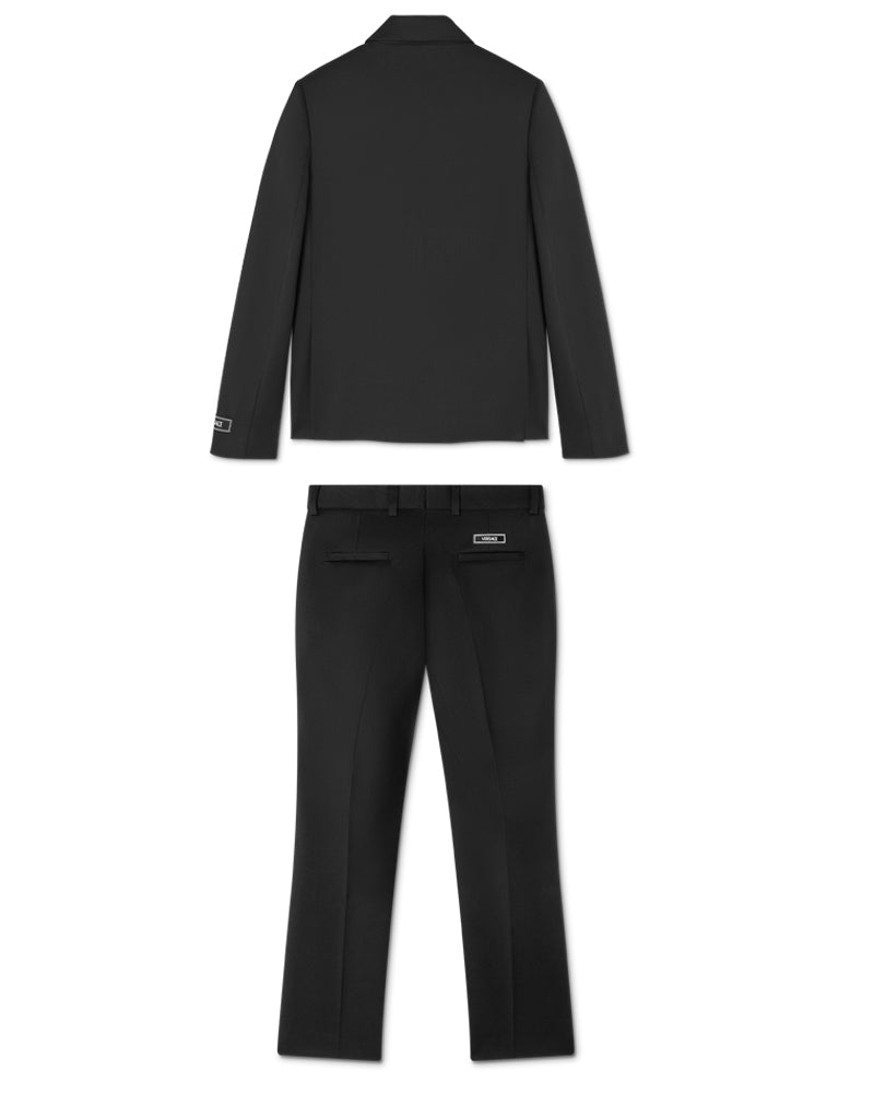 Boys Black Wool Suit