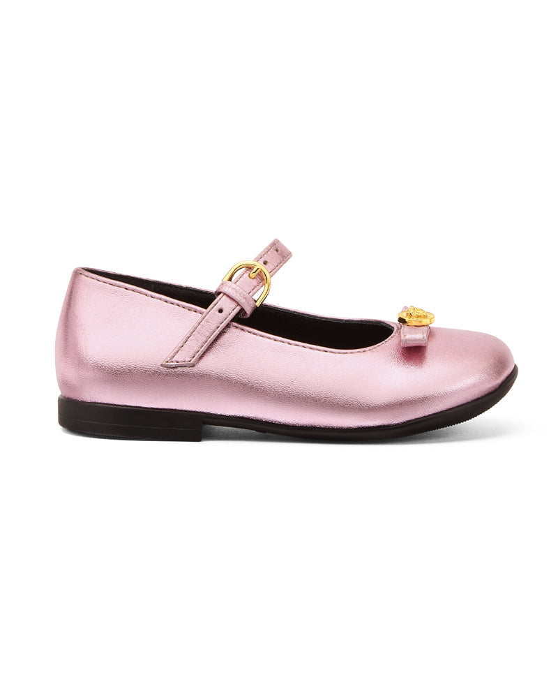 Toddler Medusa Rose Metallic Ballerinas
