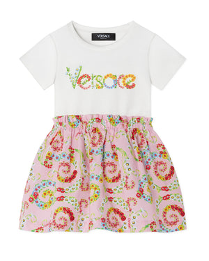 
  
    Versace
  
 Baby Girls Pink Floral Swirl Dress