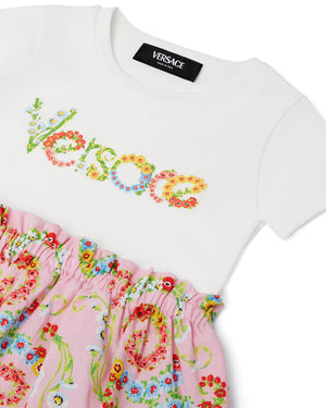 
  
    Versace
  
 Baby Girls Pink Floral Swirl Dress