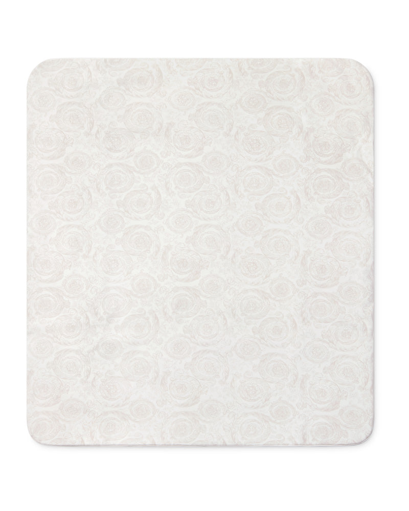 
  
    Versace
  
 Baby Beige Cotton Barocco Logo Blanket & Hat Set