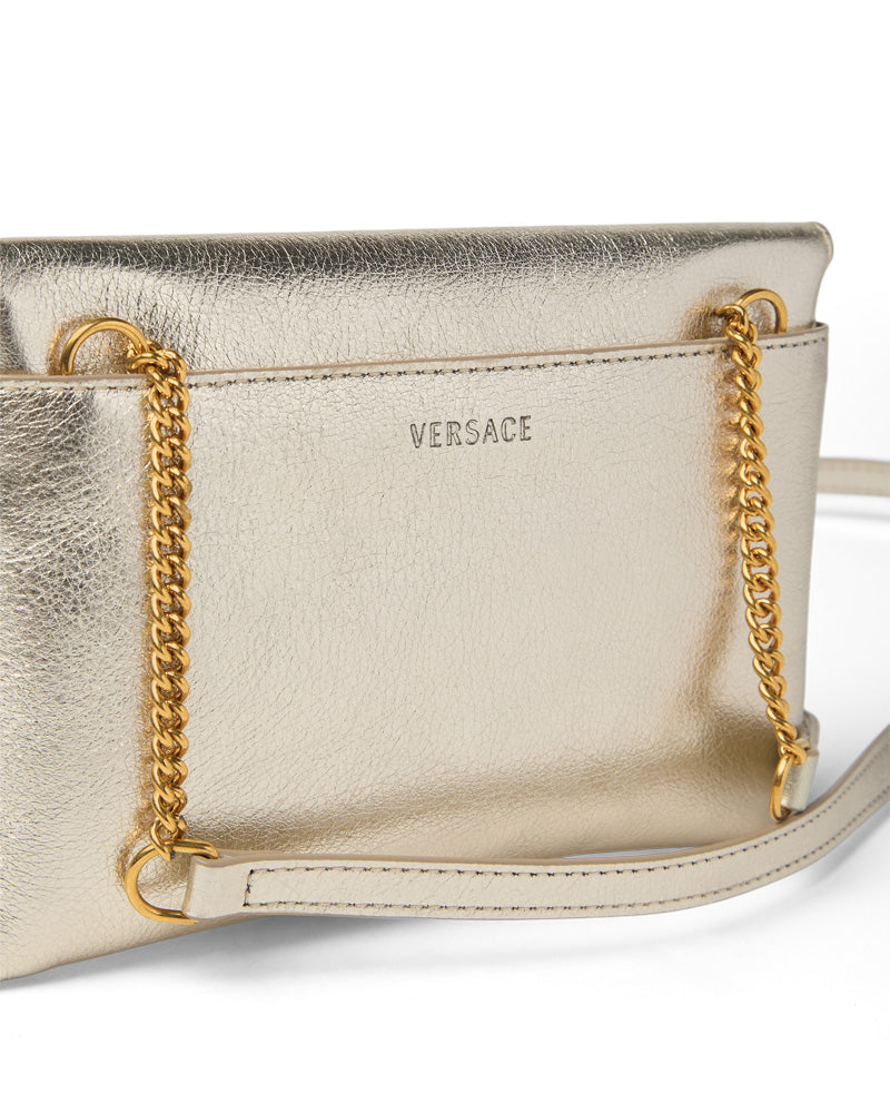 
  
    Versace
  
 Girls Gold Crossbody Purse