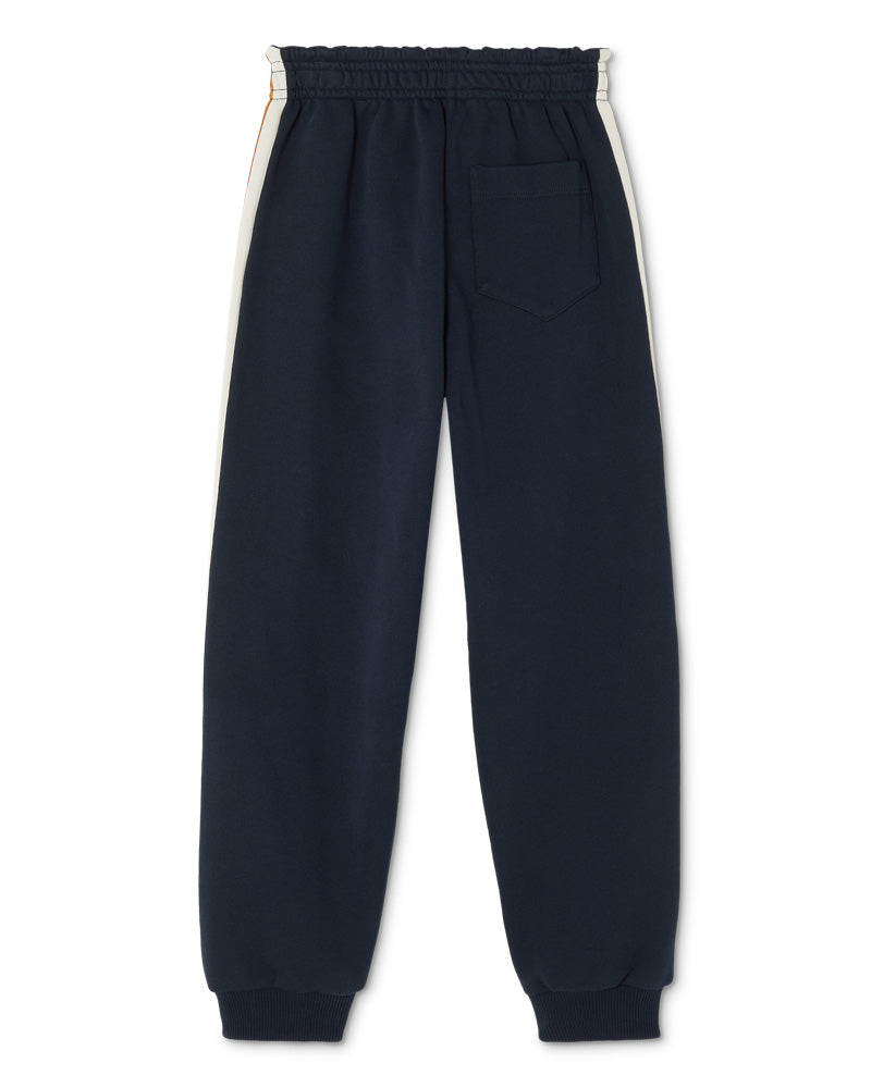 
  
    Versace
  
 Boys Navy Embroidered Cotton Track Pants