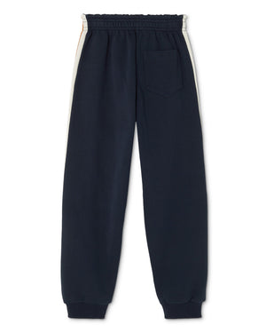 
  
    Versace
  
 Boys Navy Embroidered Cotton Track Pants