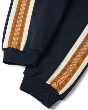 
  
    Versace
  
 Boys Navy Embroidered Cotton Track Pants