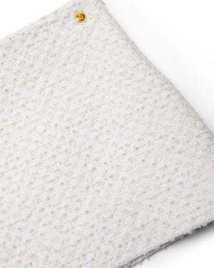
  
    Versace
  
 Girls Ivory Lurex Cotton Tweed Skirt