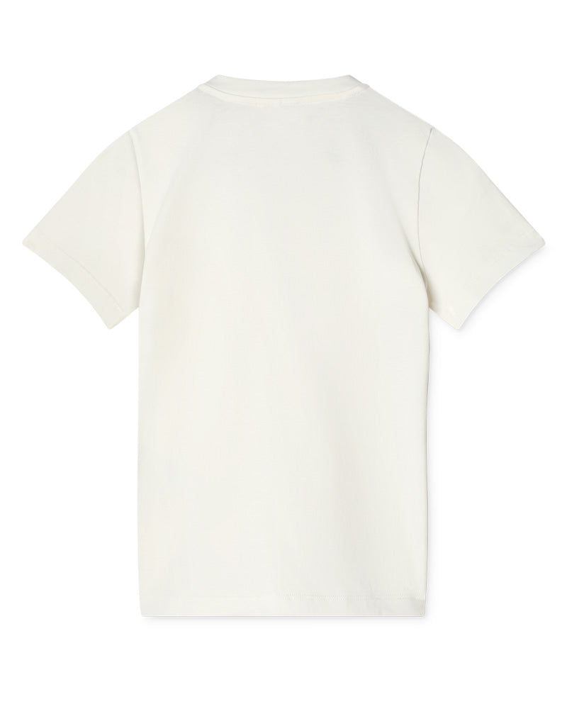 
  
    Versace
  
 Girls White Beads Patch Logo T-Shirt